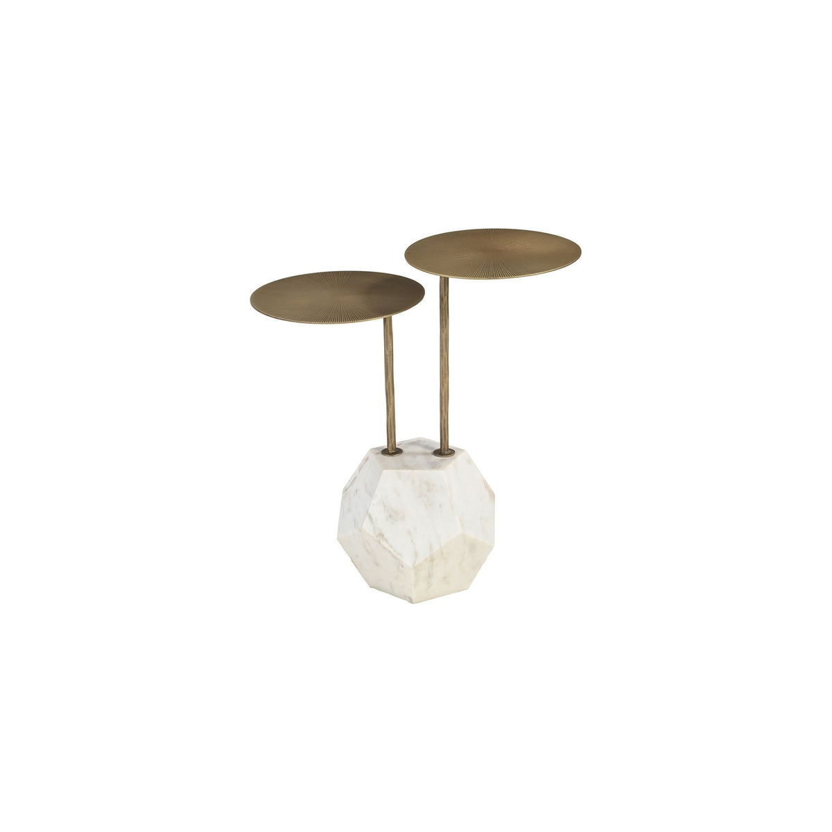 Noosa Marble & Brass Side Table — Rachel Blindauer