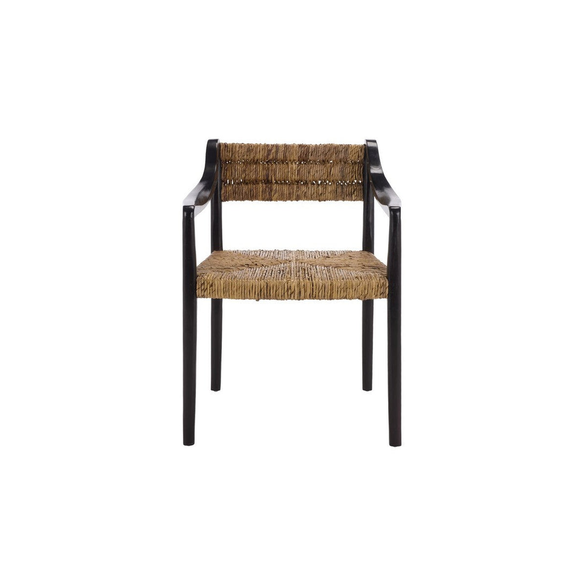 Positano Woven Abaca Dining Chair in warm tan — Rachel Blindauer