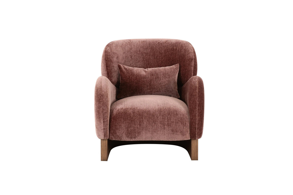 Prune Velour Reading Chair