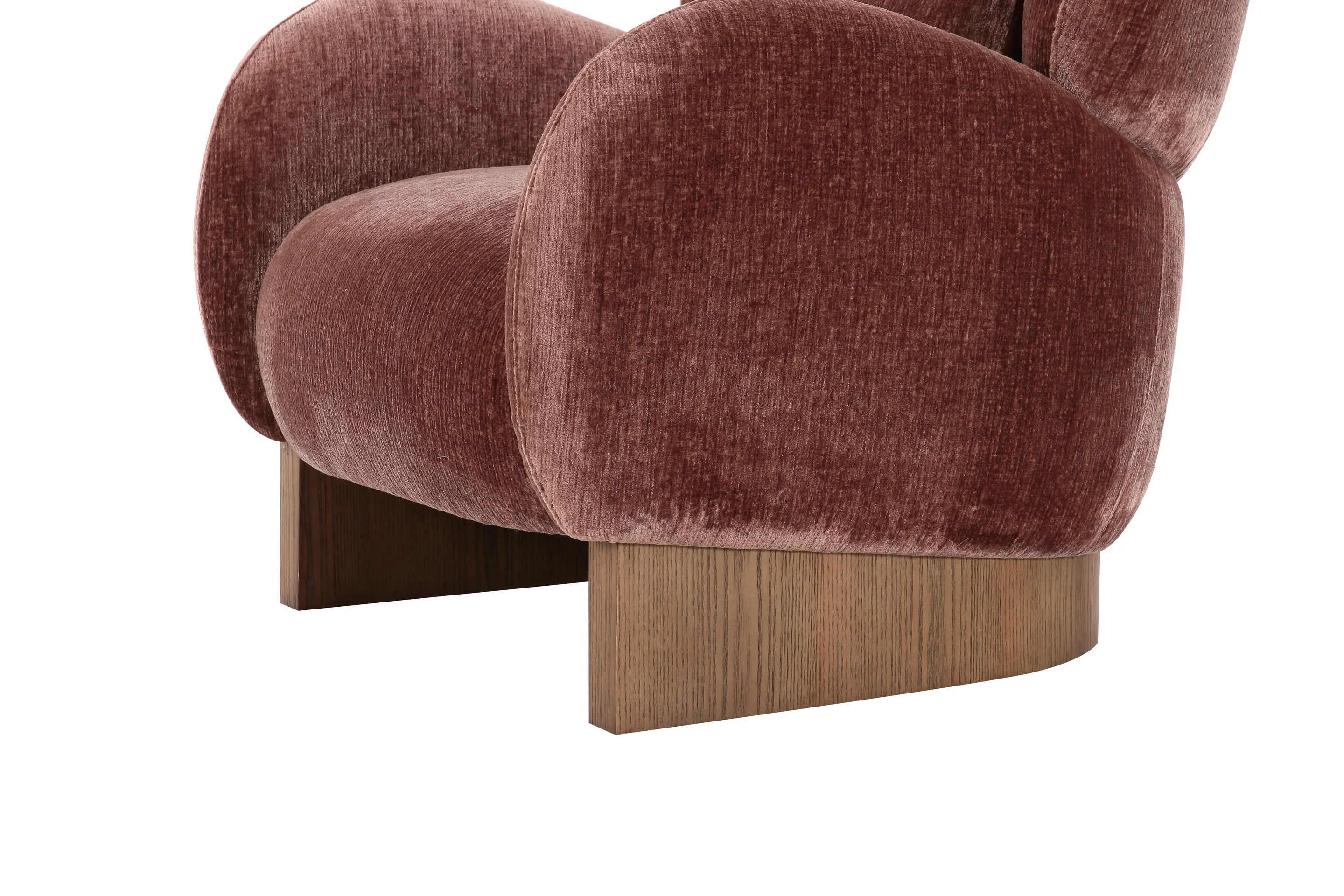 Prune Velour Reading Chair
