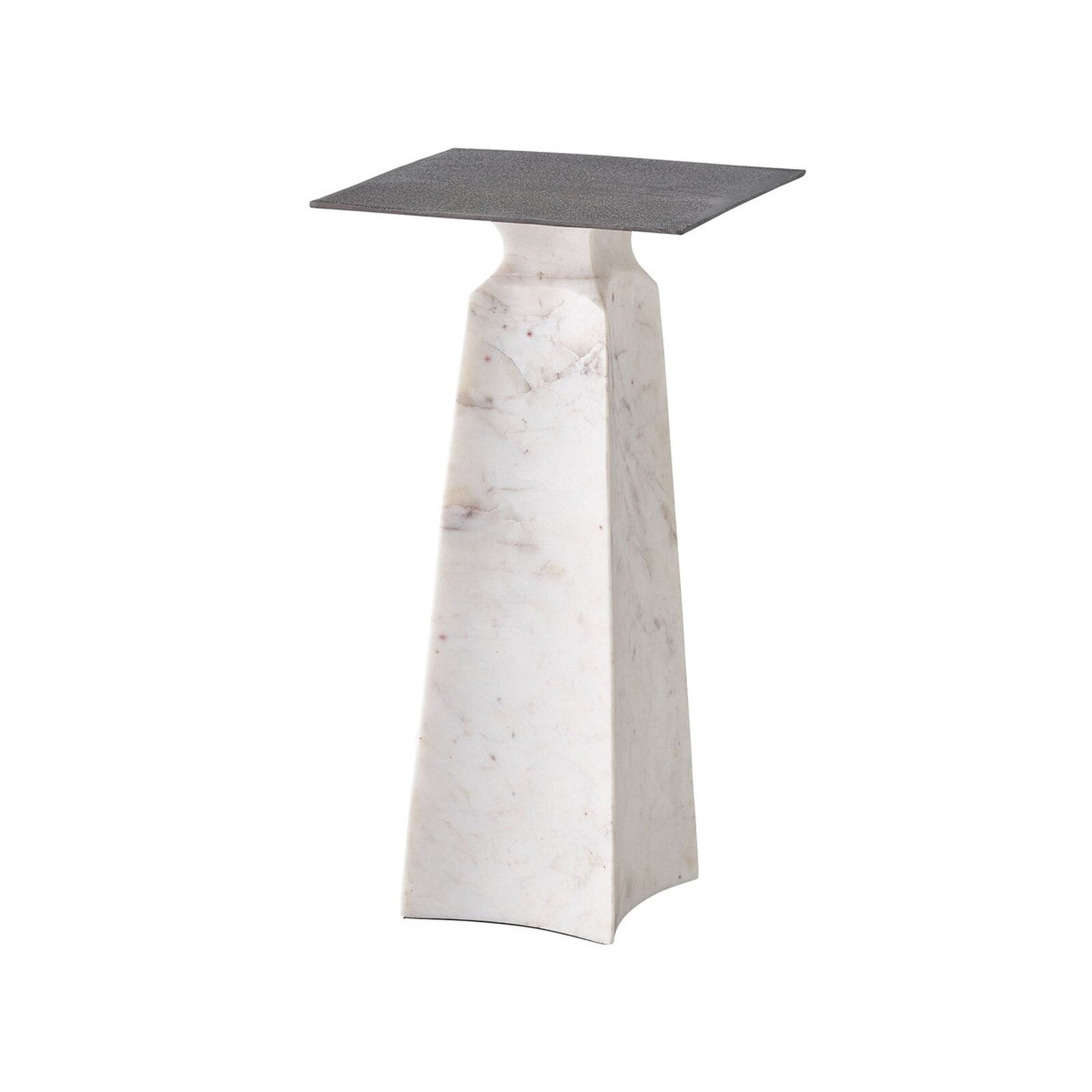 Curated Figuration Side Table with Marble Base