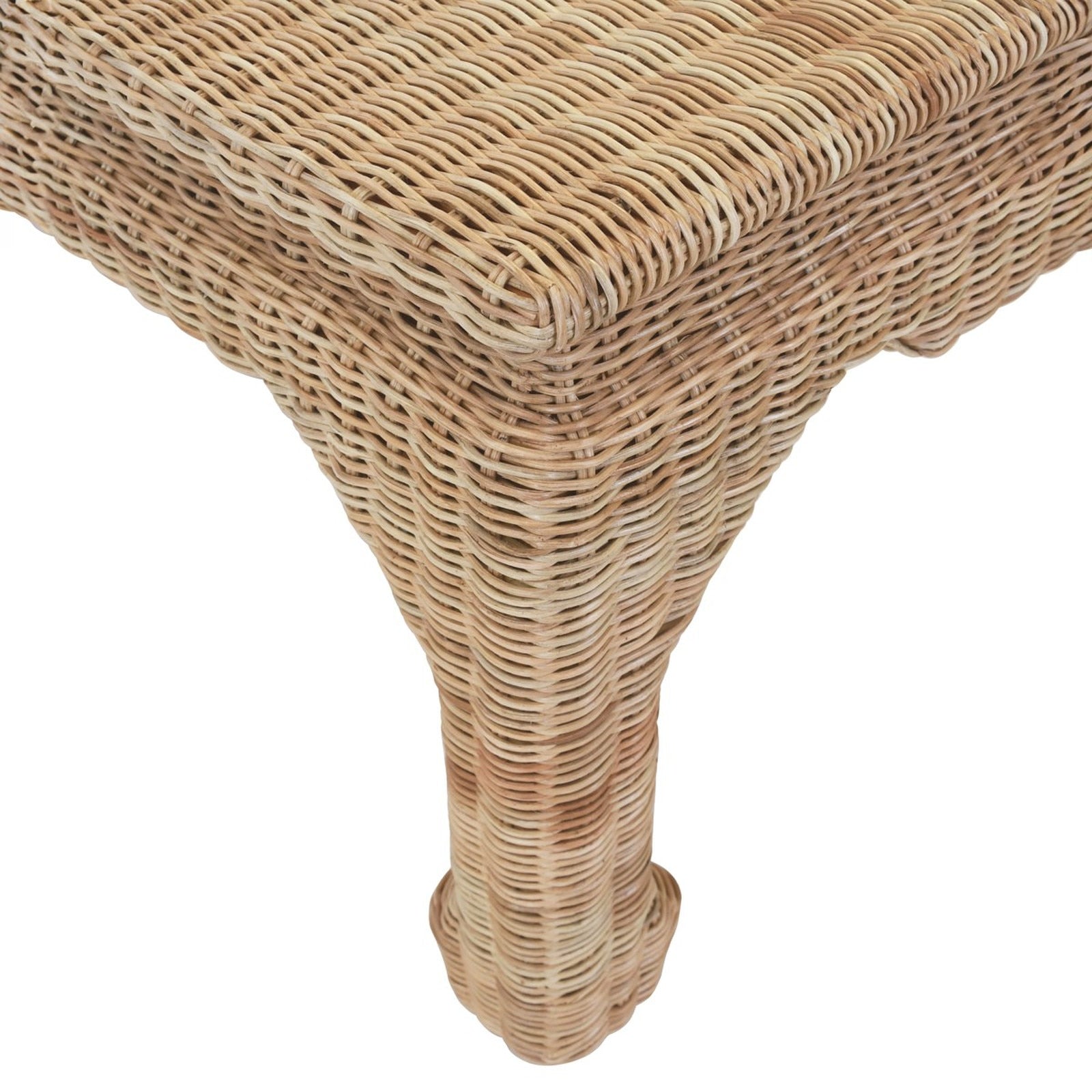 Rachel Blindauer Guinevere Woven Rattan Coffee Table