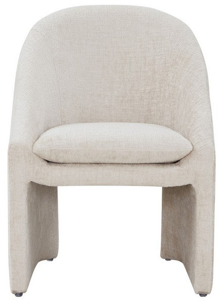 Rachel Blindauer Kagan Chenille Dining Chair, Cream