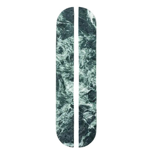 Drum Marble Cabinet Handle Large in Verde Green