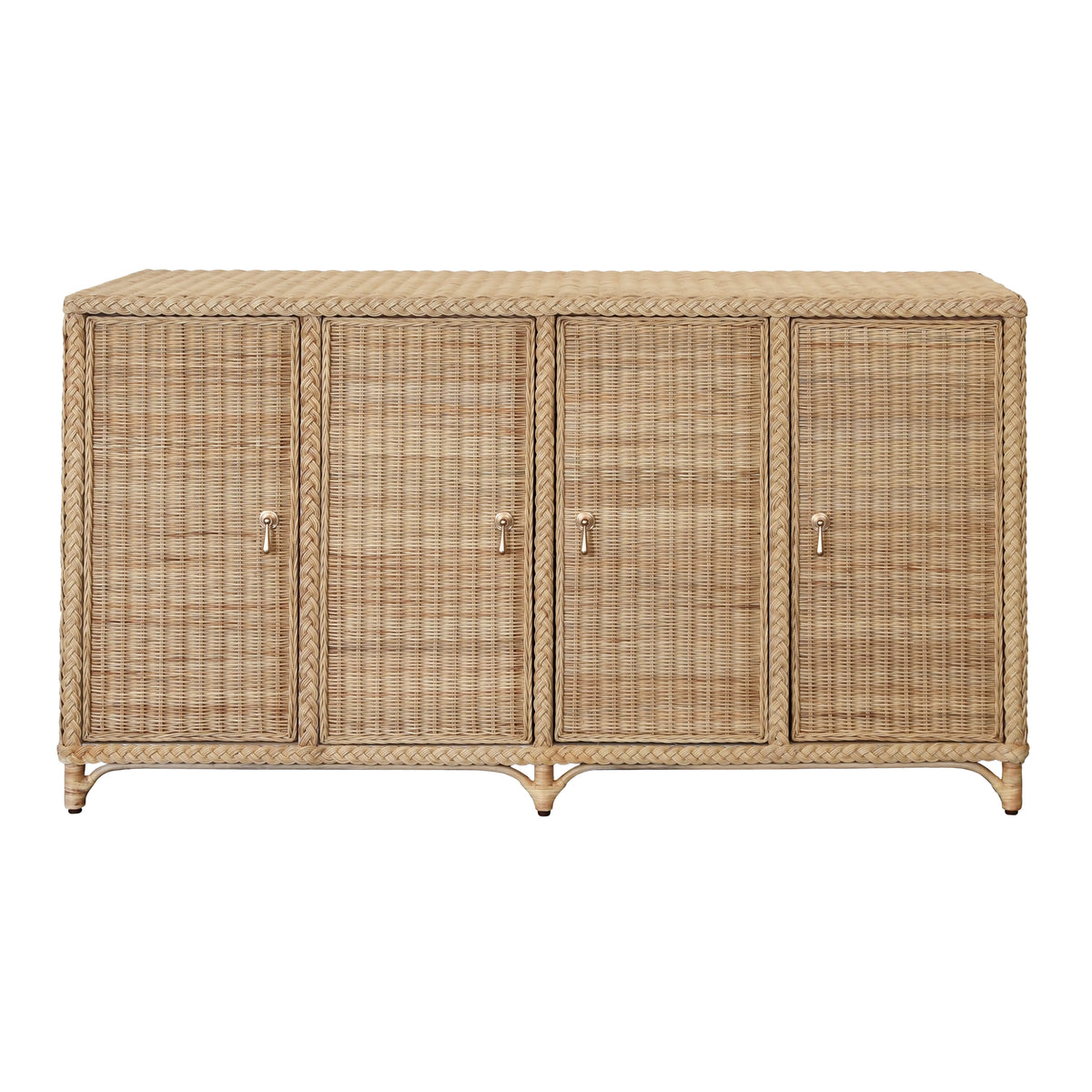 Saybrook Braided Rattan Sideboard, front view