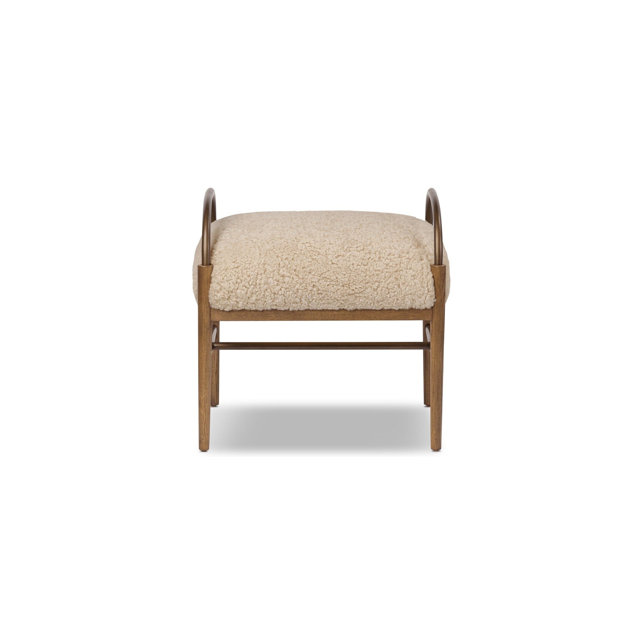 Solaire Sculptural Accent Stool in sand — Rachel Blindauer