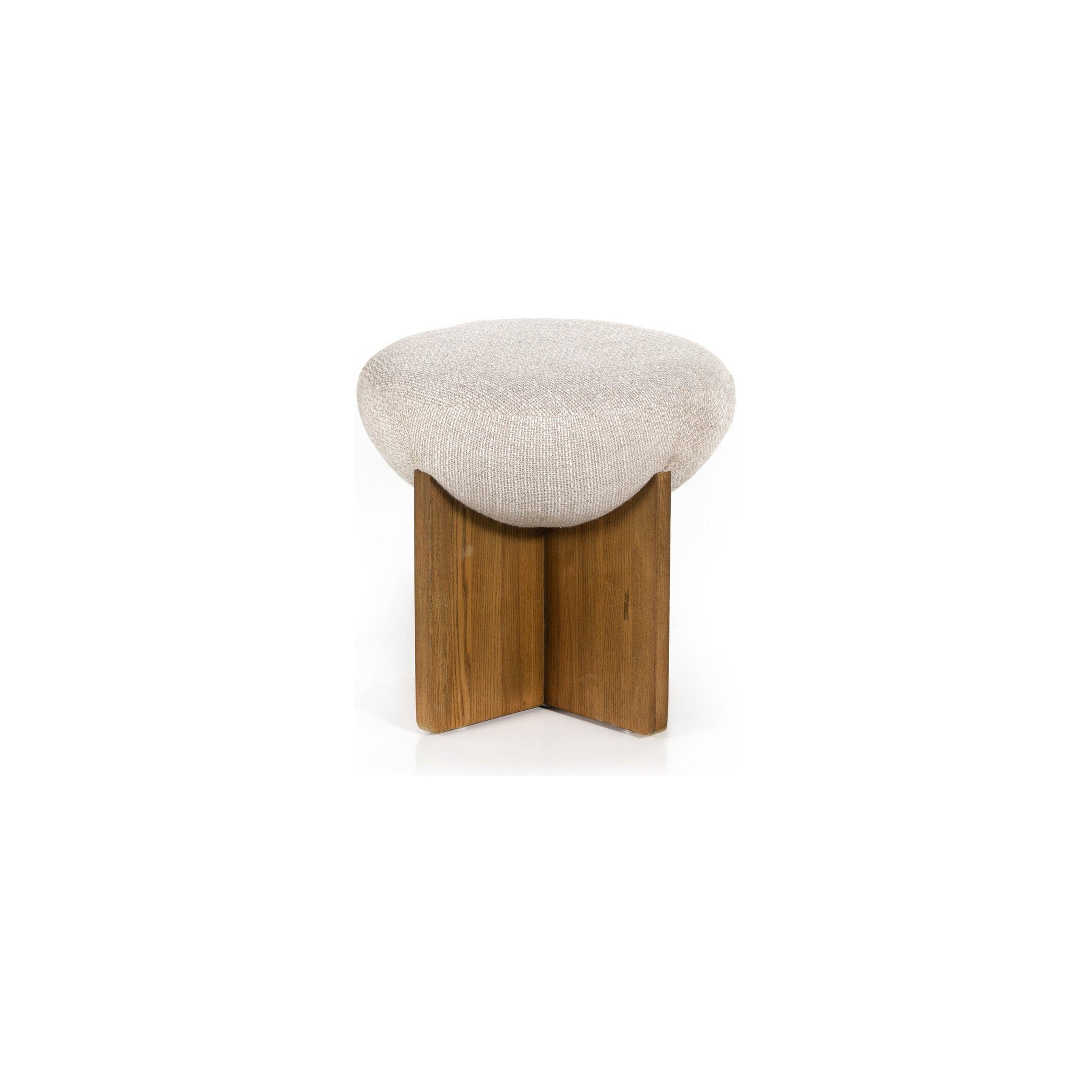 Luca Textured Accent Stool — Rachel Blindauer