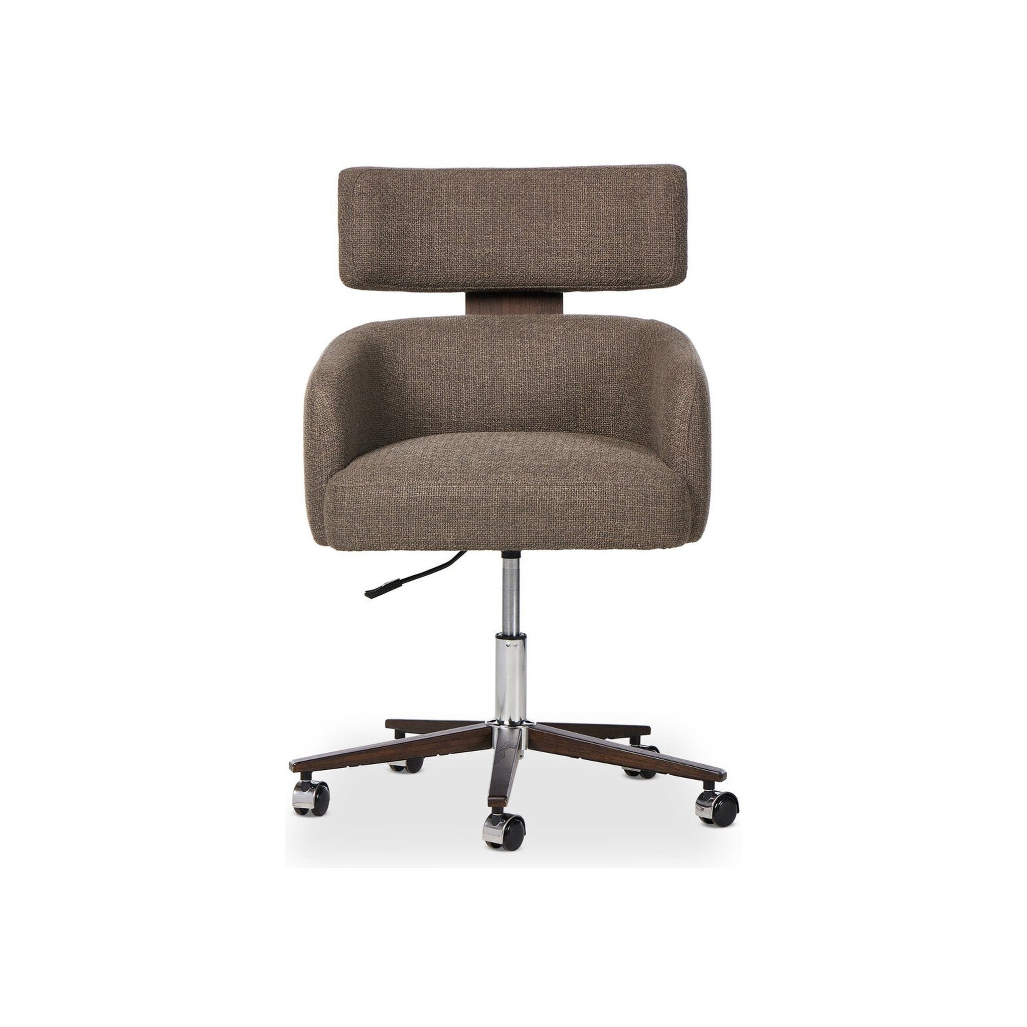 Arden Swivel Desk Chair in Mink Performance Fabric — Rachel Blindauer