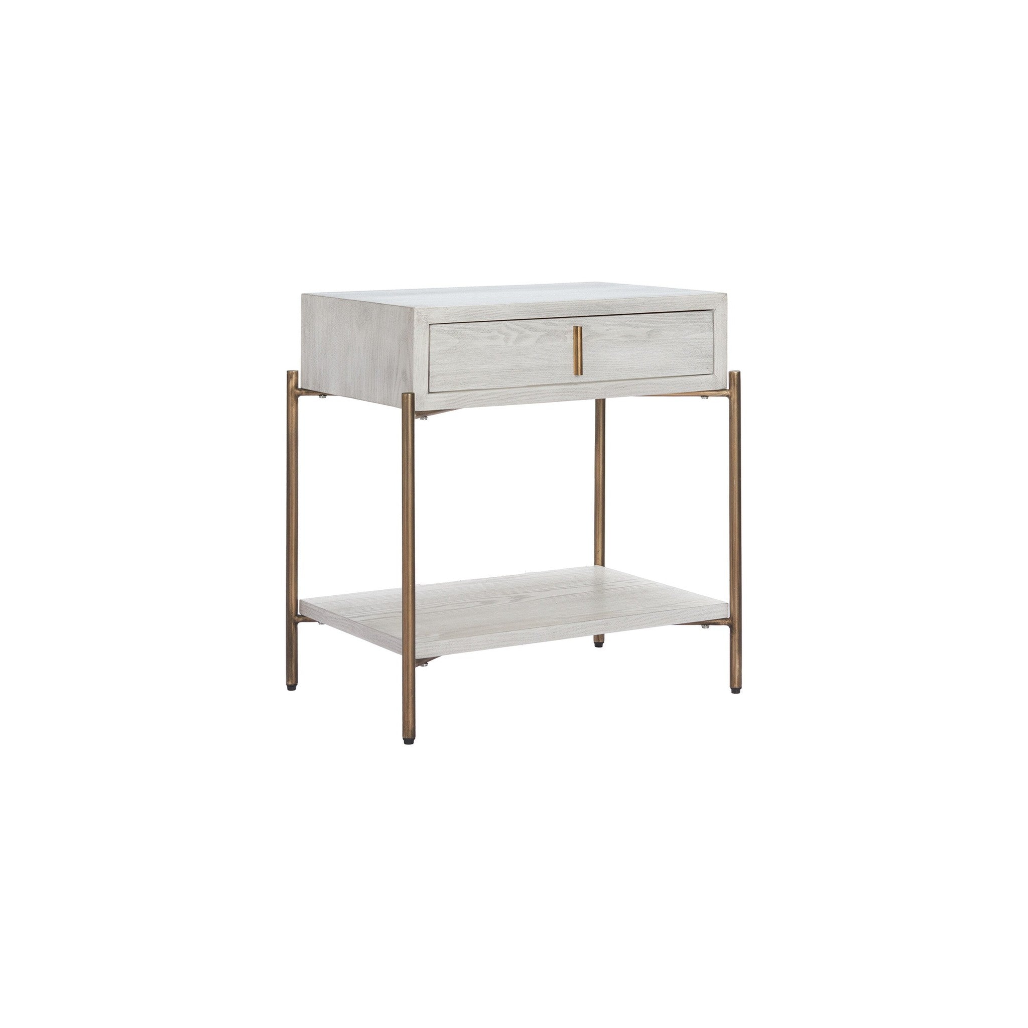 Aldridge Side Table, Oak White — Rachel Blindauer