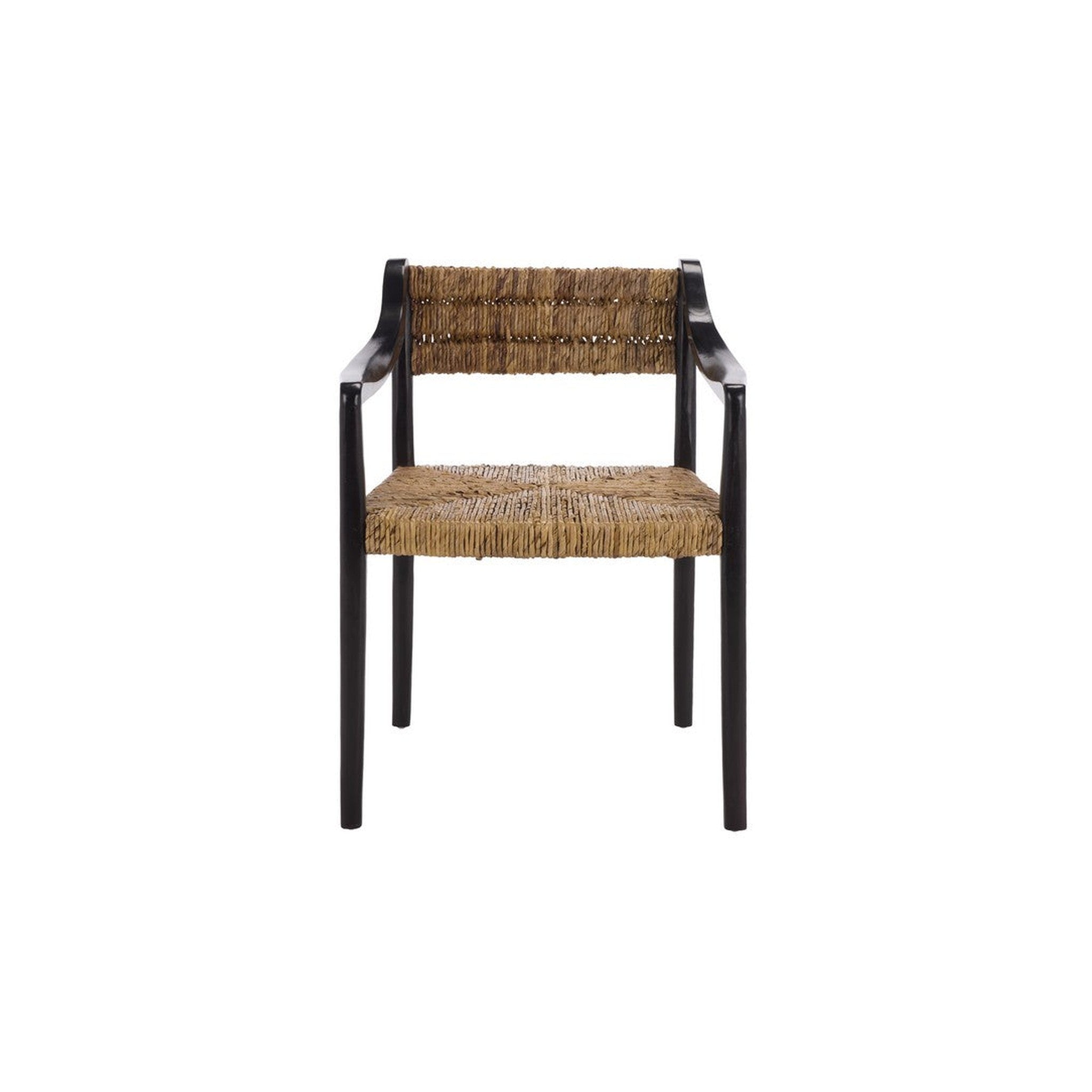 Kona Woven Abaca Dining Chair in warm tan — Rachel Blindauer
