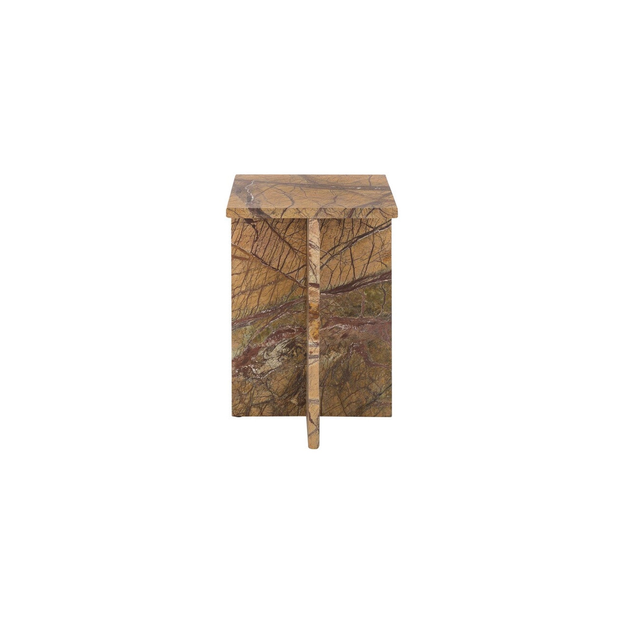 Doxander Marble Short Drink Table, Red — Rachel Blindauer