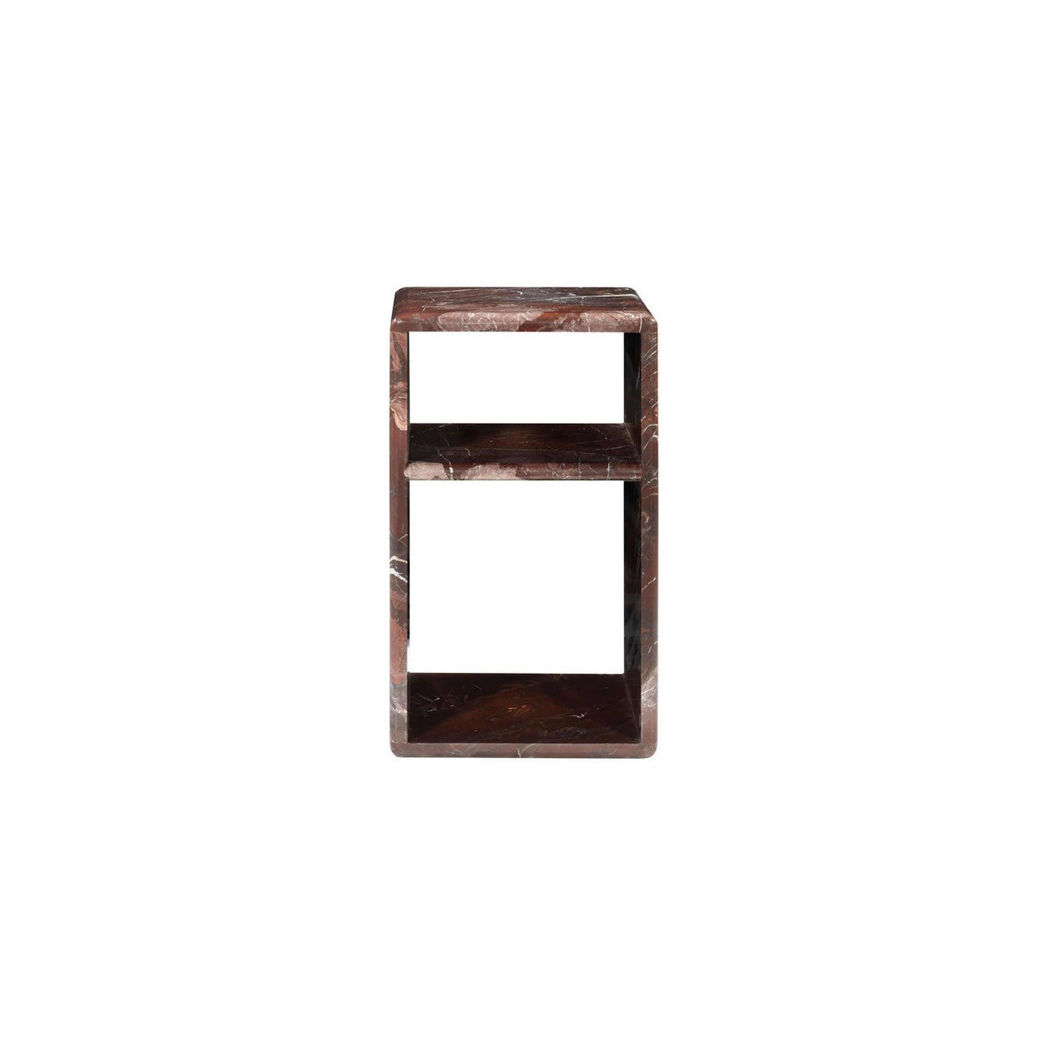 Lovoto Marble 2-Shelf Accent Table, Red — Rachel Blindauer