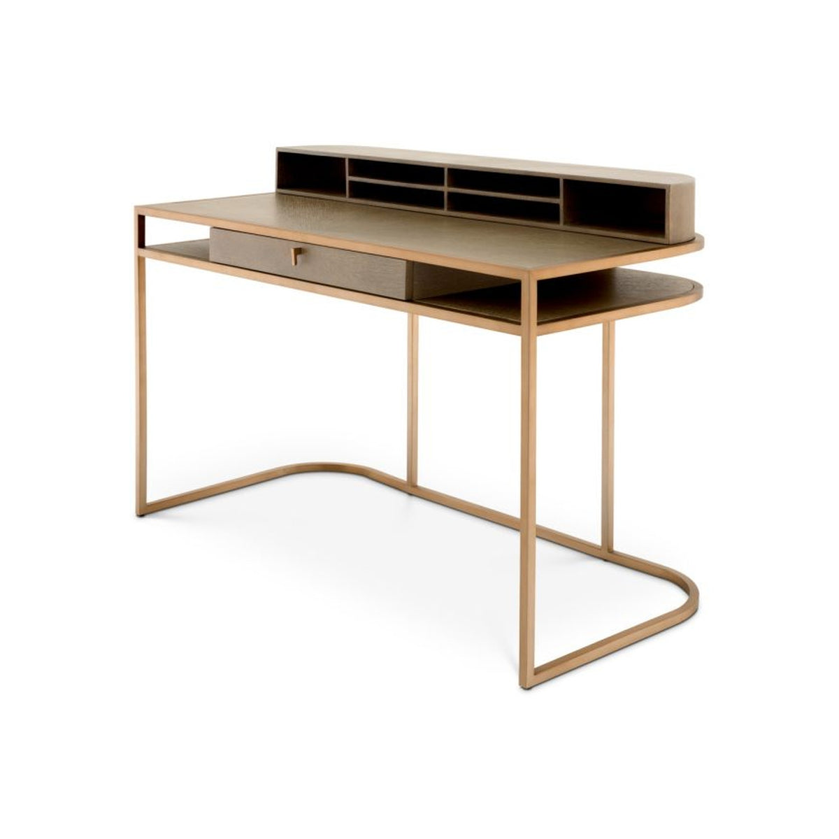 Alderley Washed Oak & Brass Writing Desk