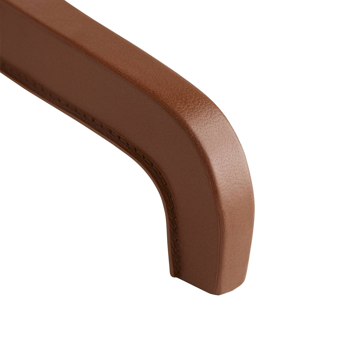 Sellier drink table in cognac leather, additional view