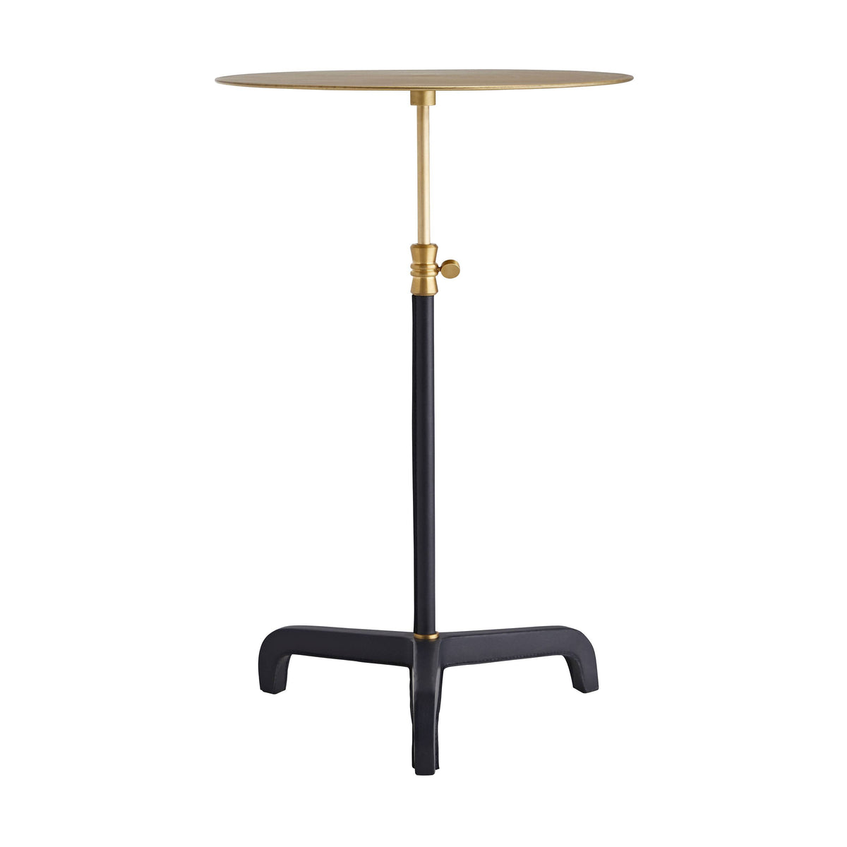 Sellier drink table in navy leather, additional view