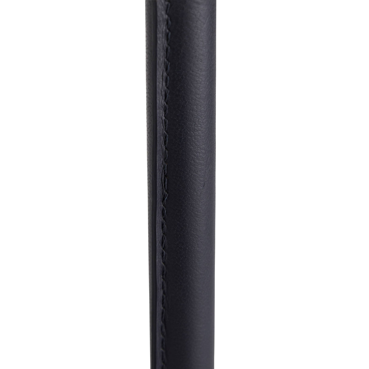 Sellier drink table in navy leather, additional view