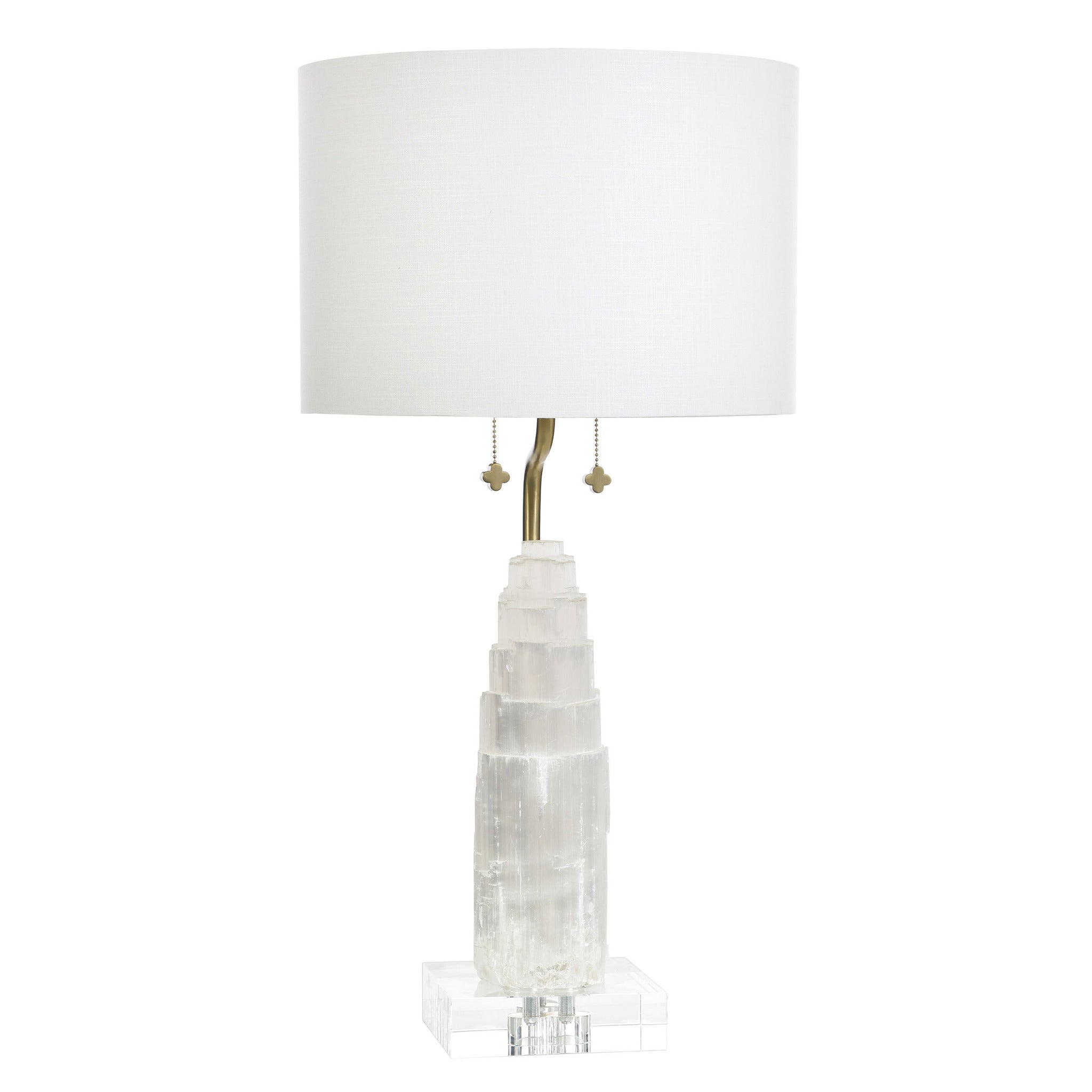 Jasper Selenite and Metal Table Lamp - Tamara Day for Stylecraft