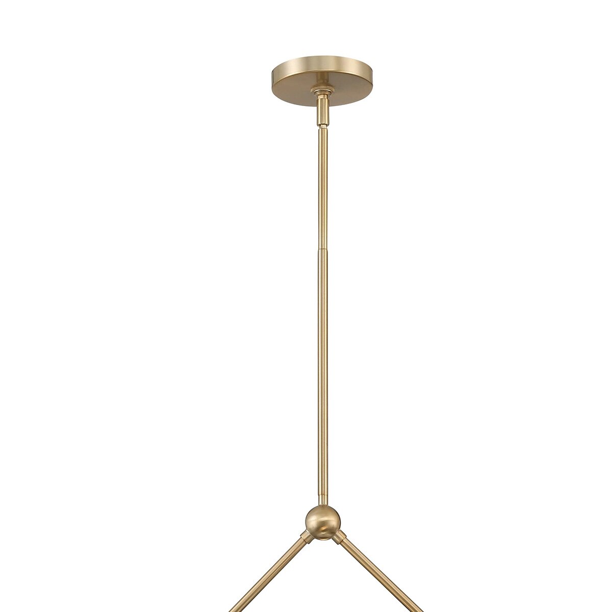 Hollis 6-Light Gold Chandelier - Black shade room scene