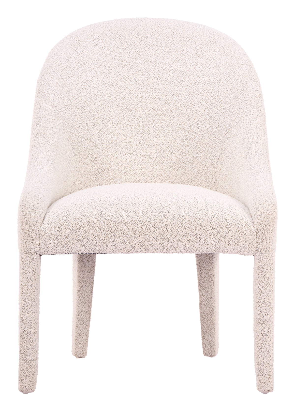 Corsica Dining Chair in Ivory, back view