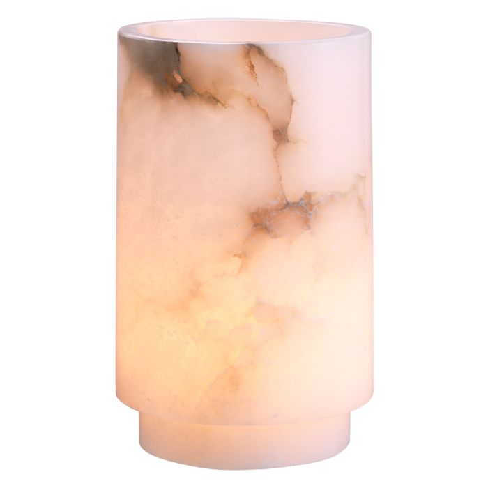 Carrara alabaster tealight holder, large