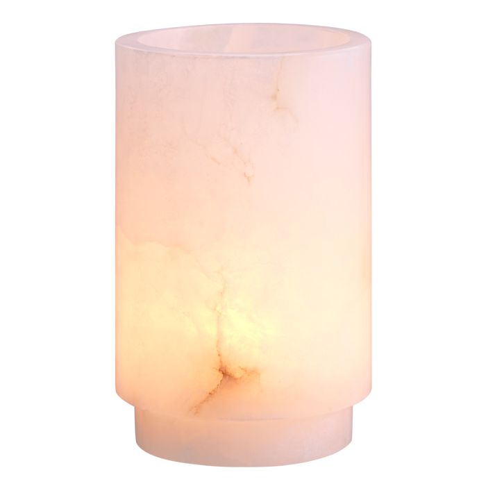 Carrara alabaster tealight holder, medium
