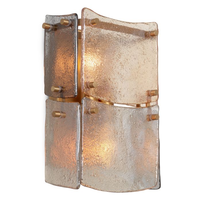 Cassis Fused Glass Wall Sconce
