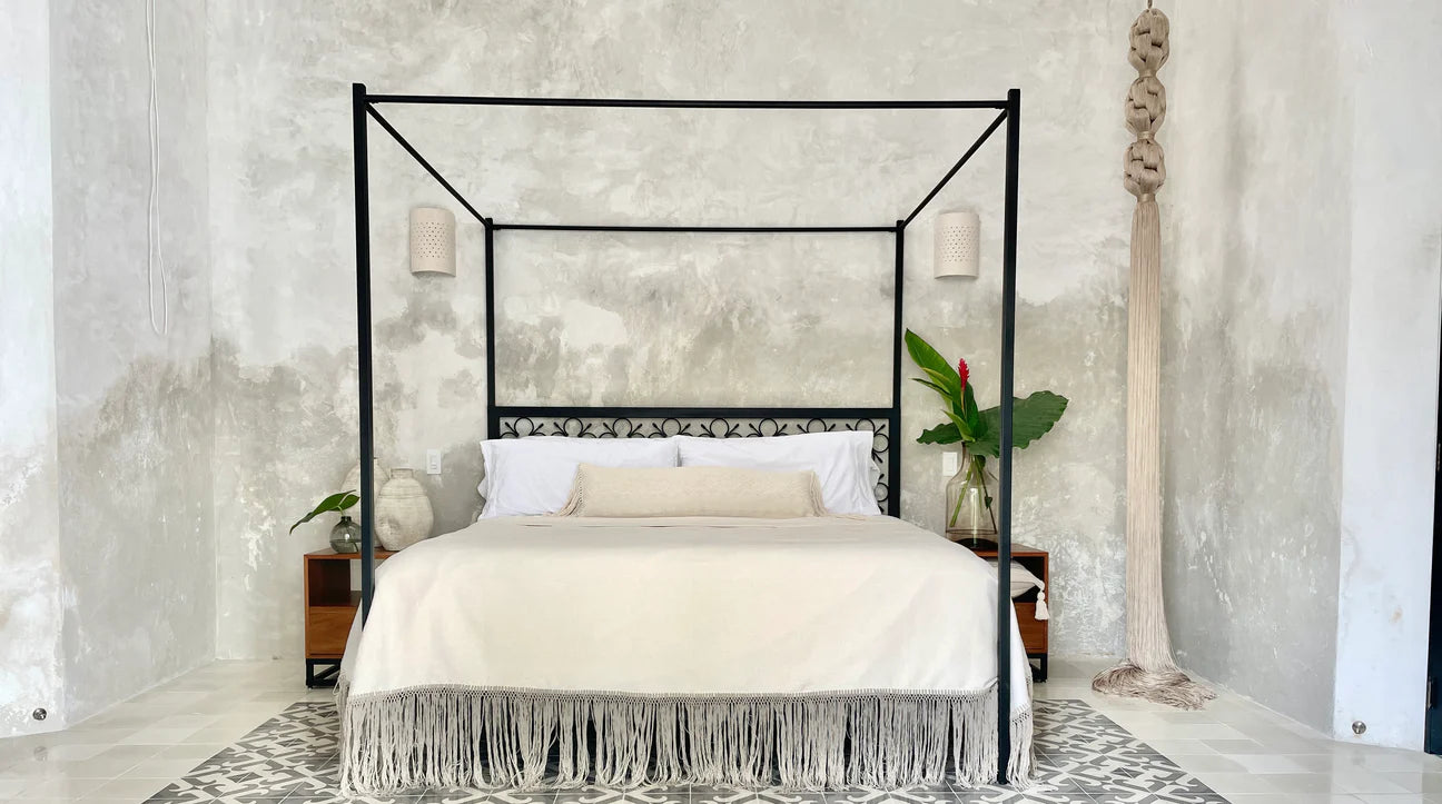 Cascade Oversized Hand-Knotted Tassel – Floor-to-Ceiling Fiber Wall Sculpture