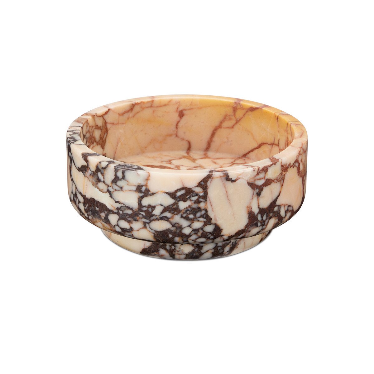 Amethyst Breccia Bowl in purple marble