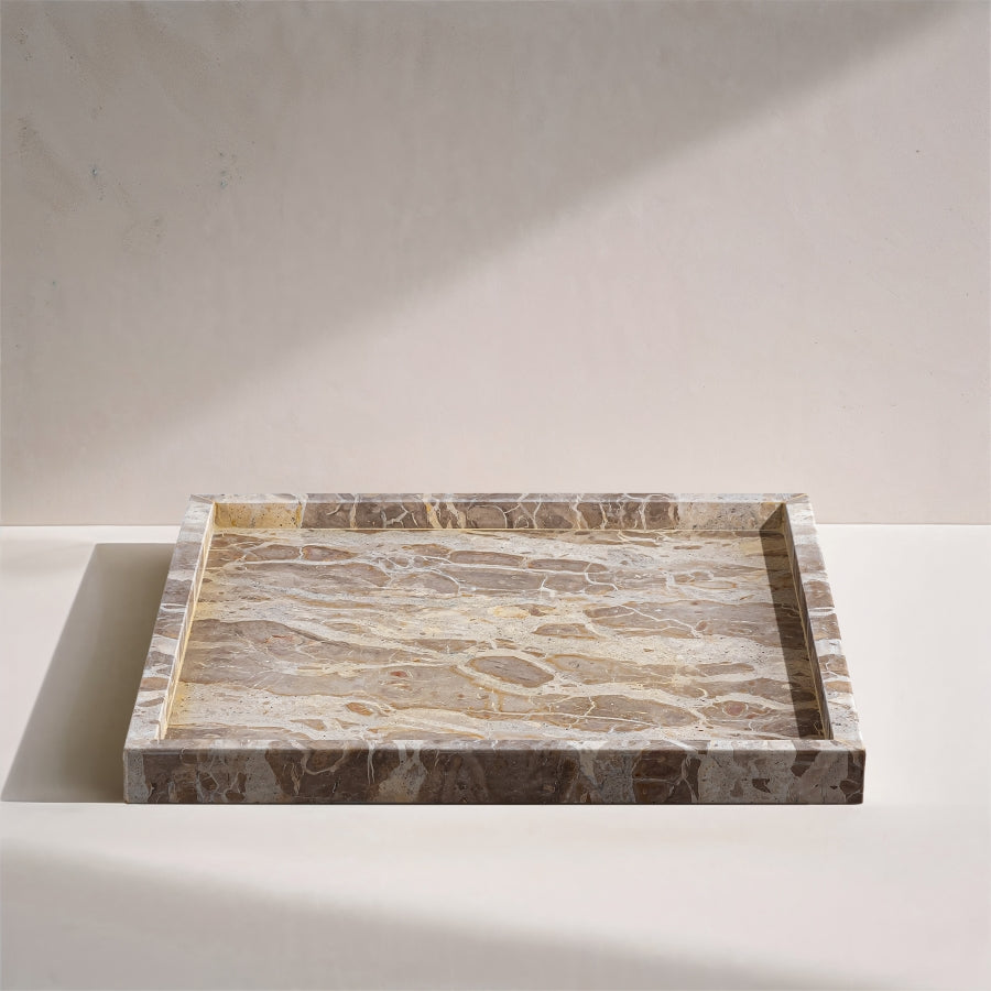 Capri Beige Marble Catchall Tray for Vanity or Entry – Rachel Blindauer
