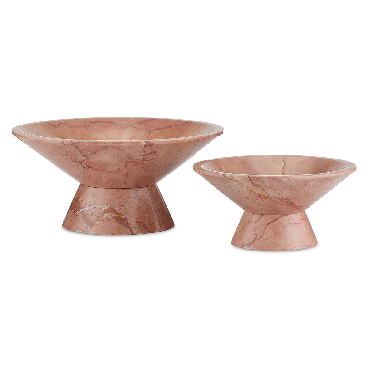 Blush Marble Bowl scale view