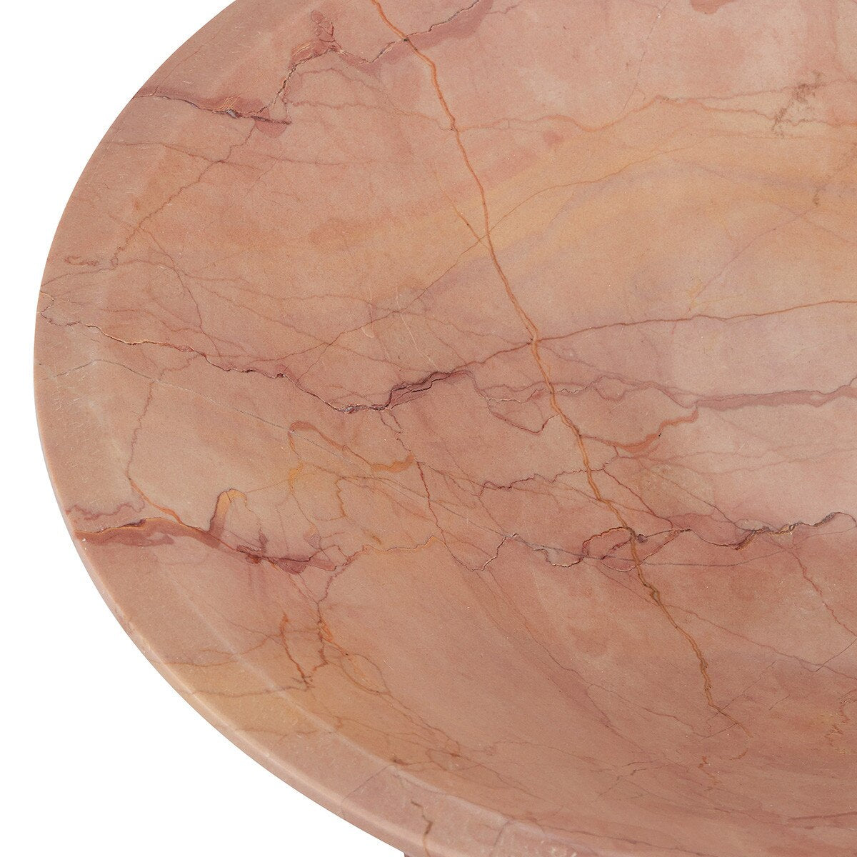 Blush Marble Bowl styled on vanity