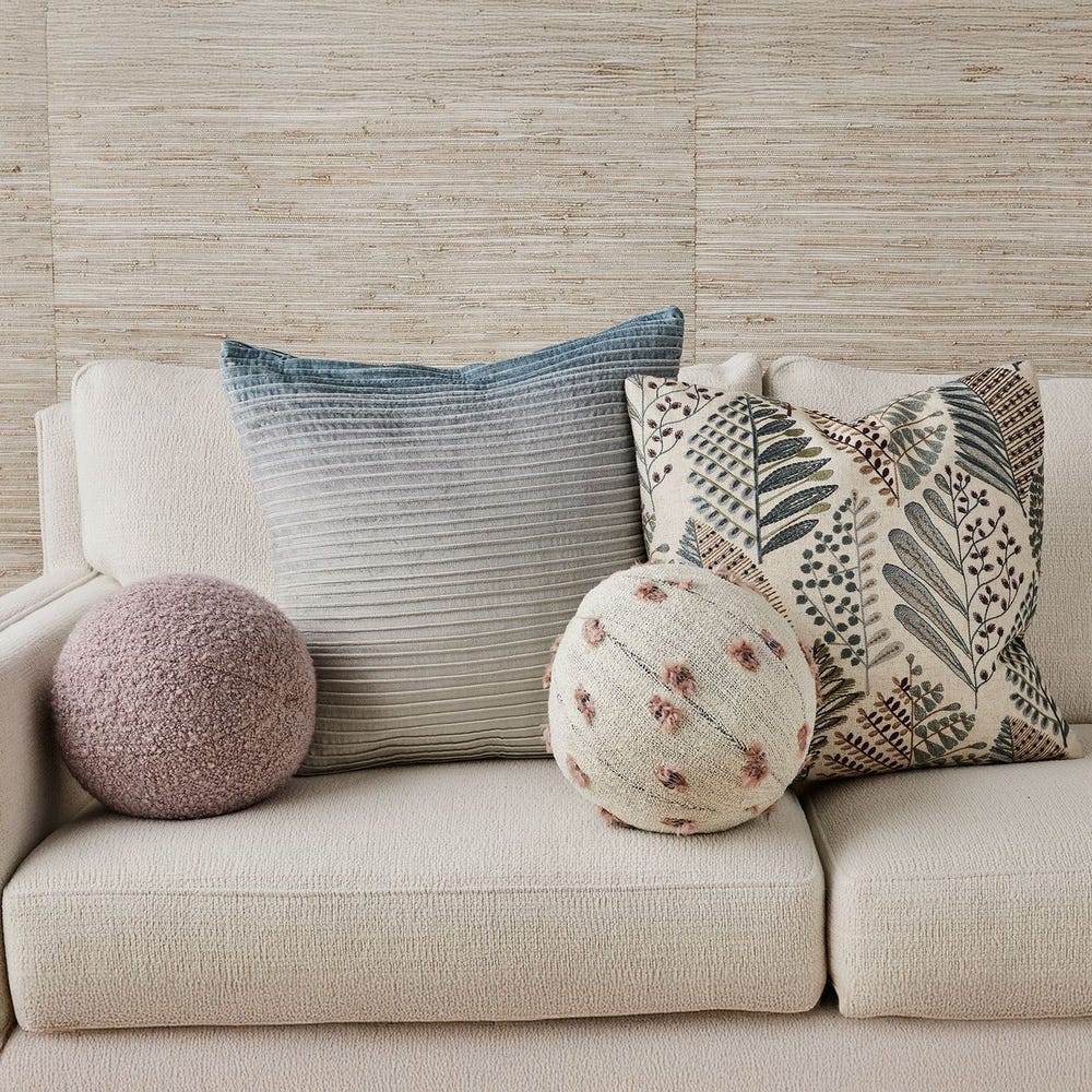 Ivory boucle cloud pillow with sculptural form – Rachel Blindauer