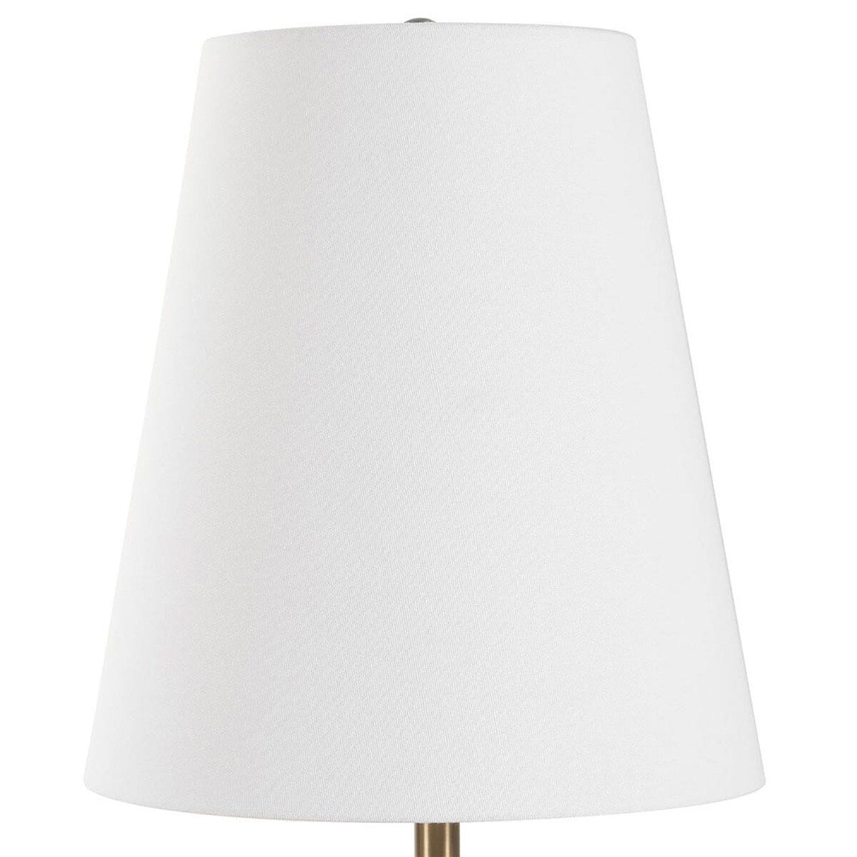 Domino Marble Buffet Lamp side profile, by Rachel Blindauer