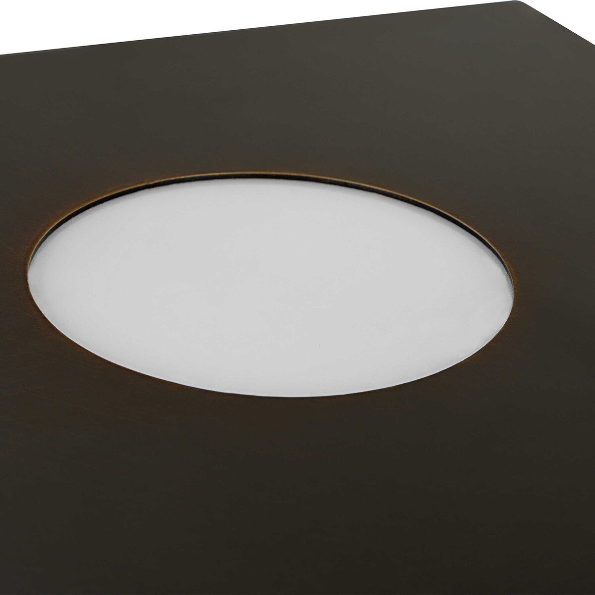 Gleam Illuminated Riser bronze top view