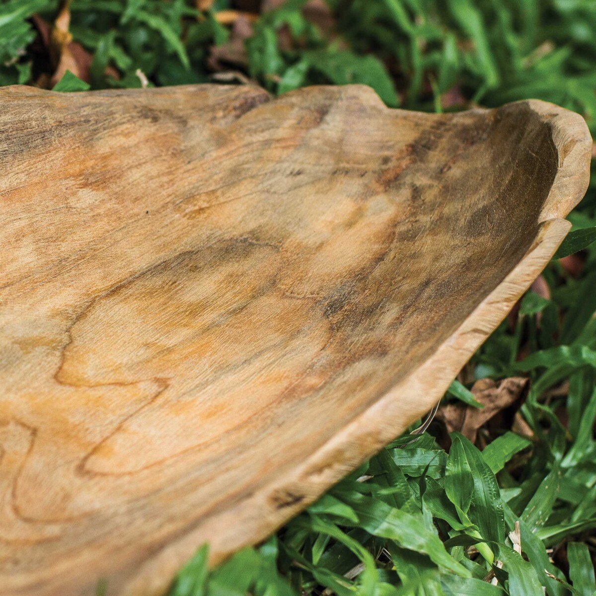 Grove Teak Bowl top view