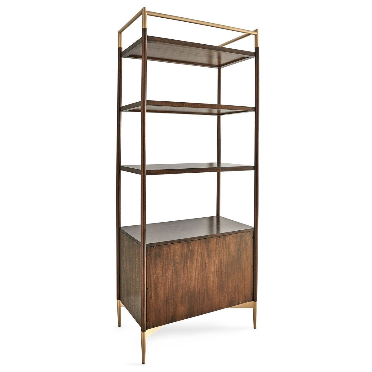 Hartwell Walnut Storage Étagère — by Rachel Blindauer