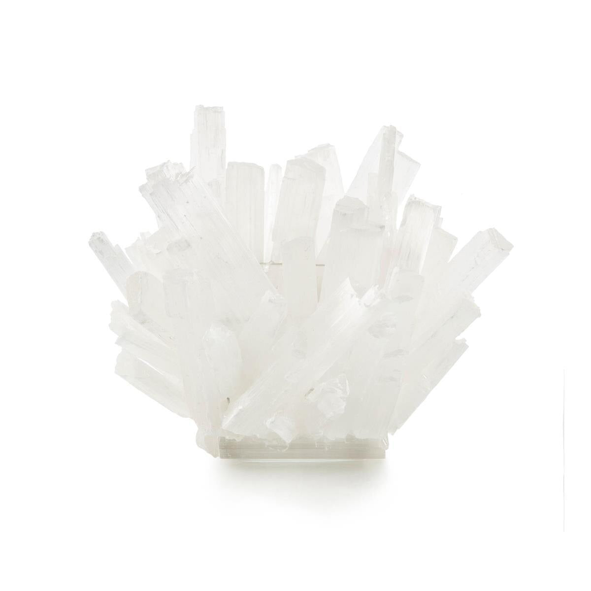 Lucent Selenite Bowl formed from natural crystal sticks