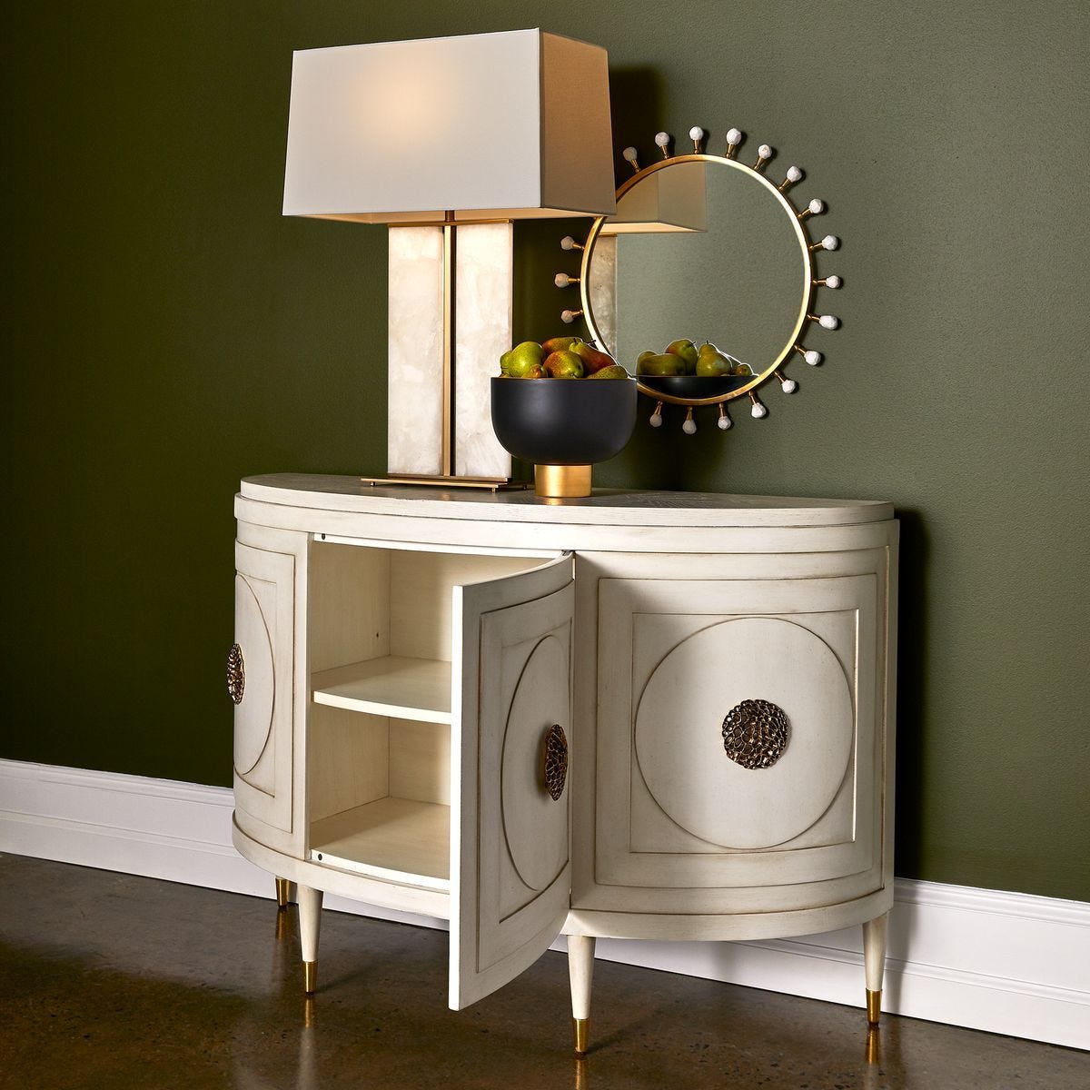 Lumière Starburst Console Cabinet — by Rachel Blindauer