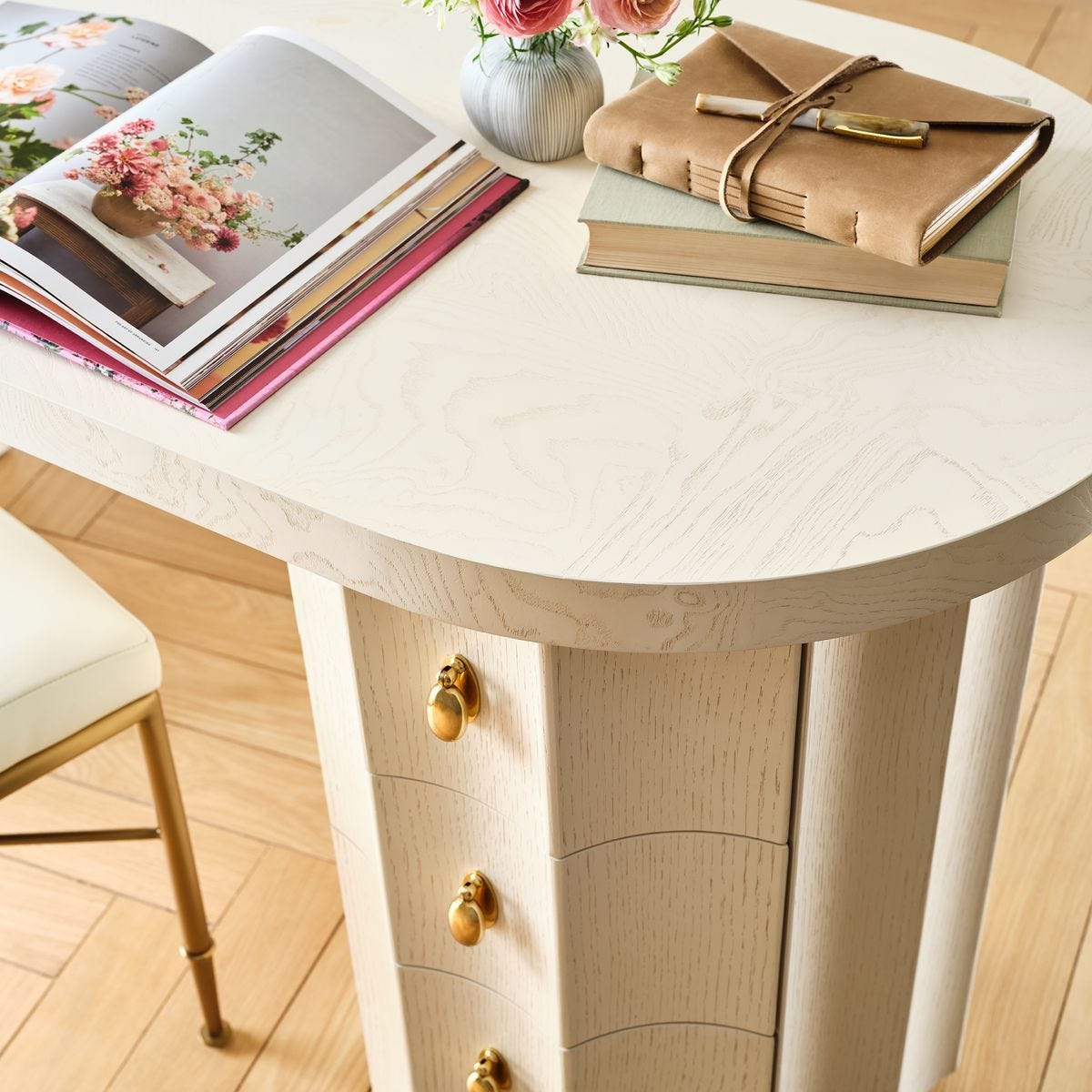 Margaux Scalloped Writing Desk — by Rachel Blindauer