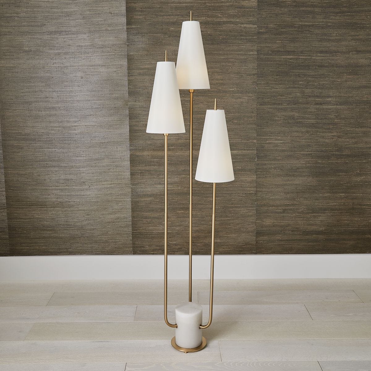 Odette Marble Candelabra Floor Lamp — by Rachel Blindauer