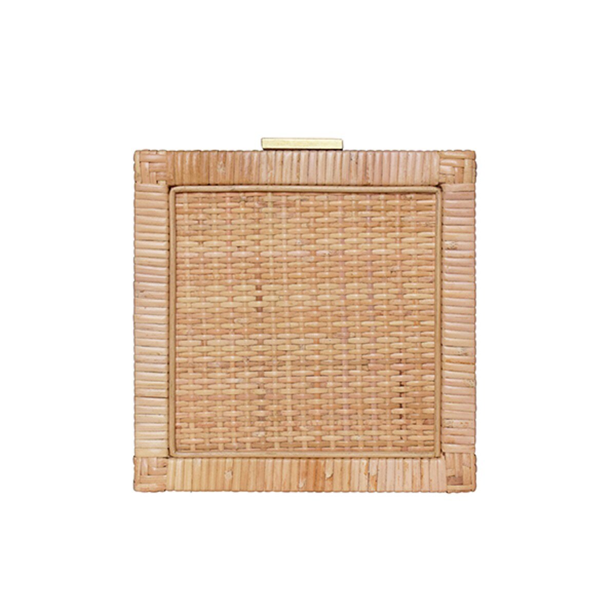 Reed Rattan Box small styled on nightstand