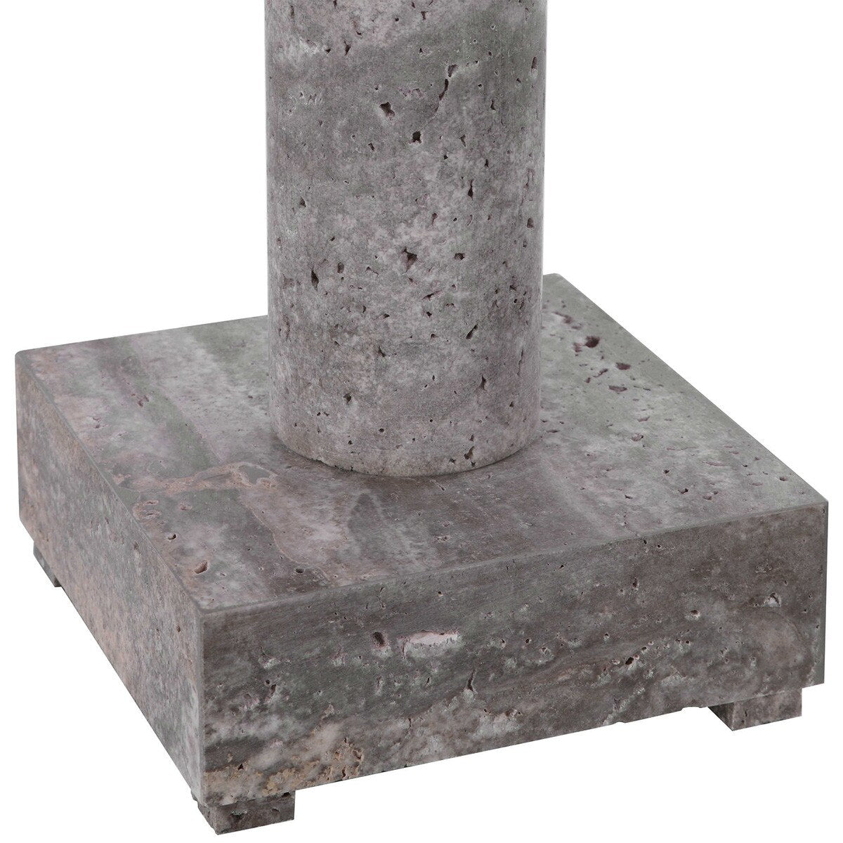 Sable Travertine Buffet Lamp side profile