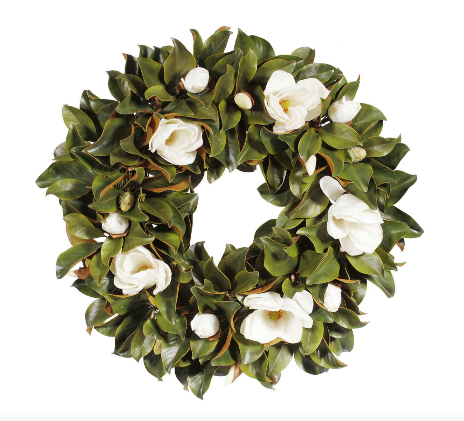 Magnolia Wreath – 36" Oversized Luxury Faux Wreath