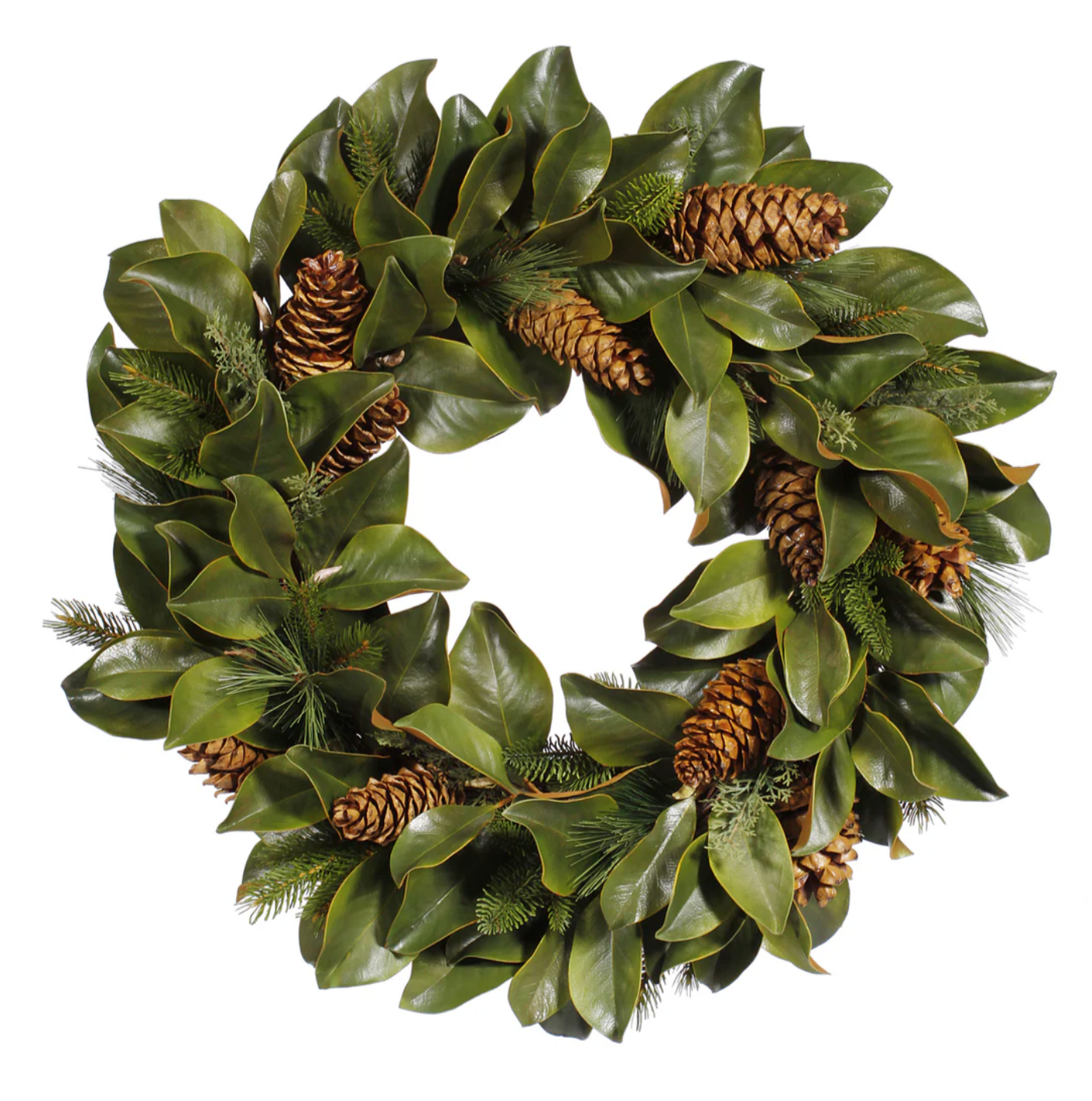 Magnolia & Pine Wreath – 30" Luxury Faux Holiday Wreath