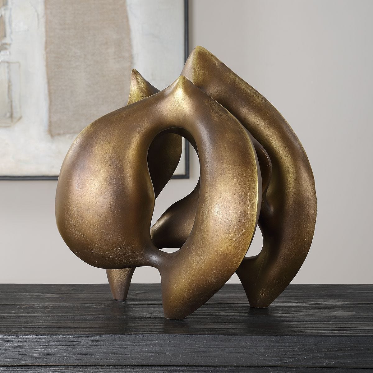 Seraphine Bronze Flow Sculpture — by Rachel Blindauer