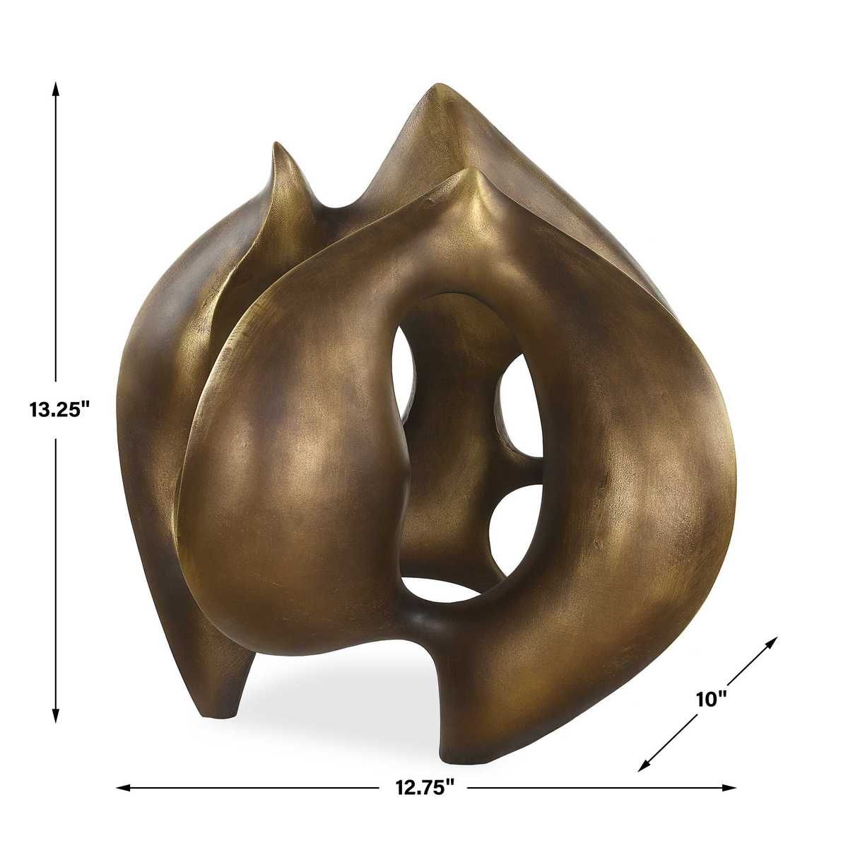 Seraphine Bronze Flow Sculpture — by Rachel Blindauer