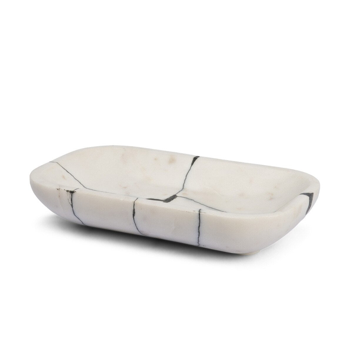 Serene White Marble Bowl rectangular shape