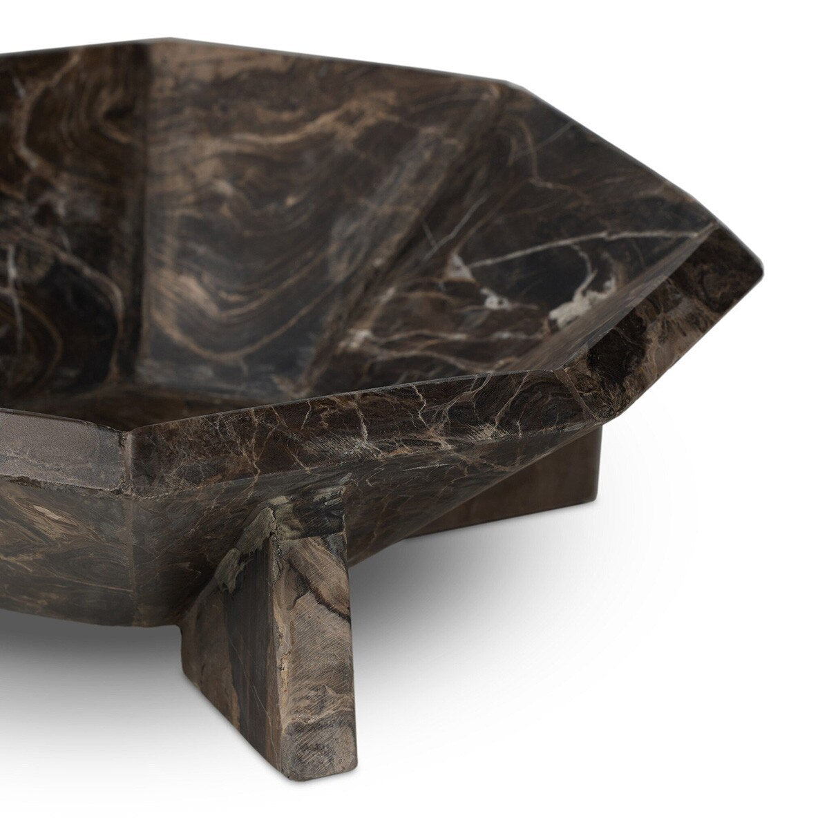 Strata Marble Bowl top view