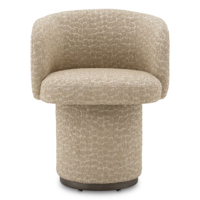 Aventine swivel dining chair, front view