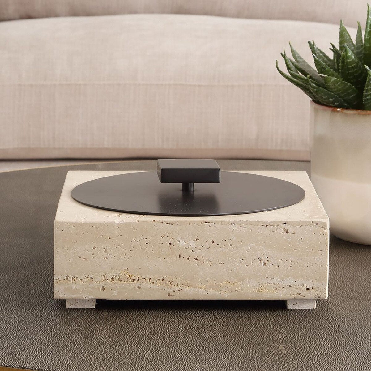 Terra Travertine Box scale view